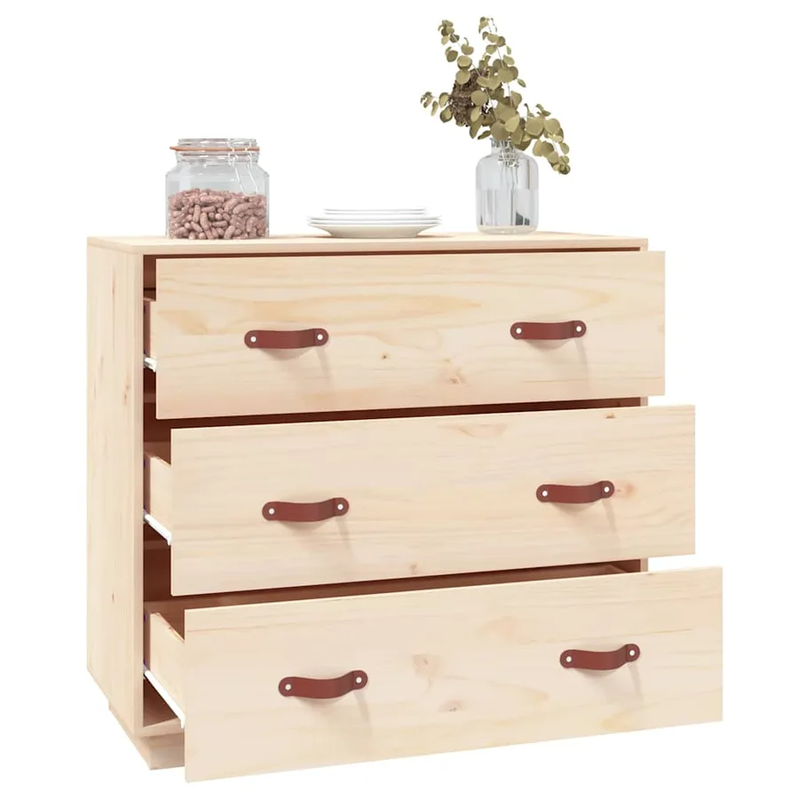 Buffet 80x40x75 cm Bois massif de pin - 6