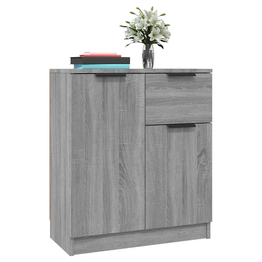 Buffet Sonoma gris 60x30x70 cm Bois d'ingénierie - 5