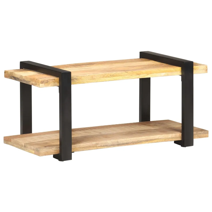 Meuble TV 90x40x40 cm Bois de manguier brut - 11