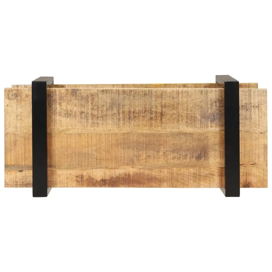 Meuble TV 90x40x40 cm Bois de manguier brut - 4