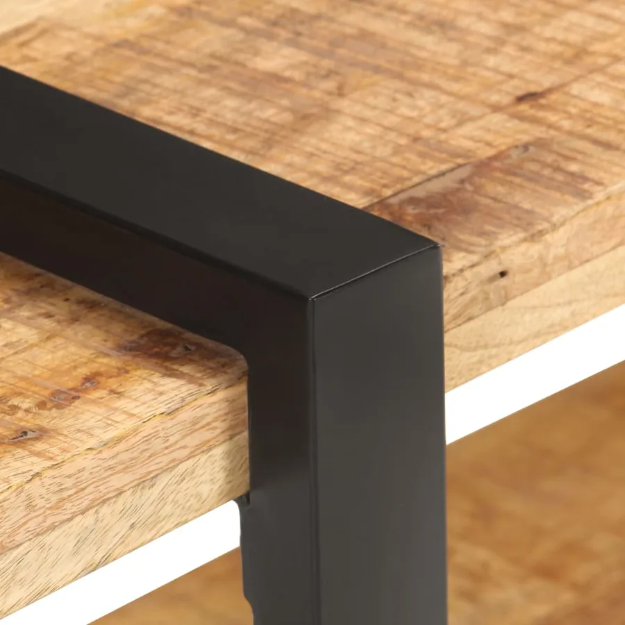 Meuble TV 90x40x40 cm Bois de manguier brut - 6