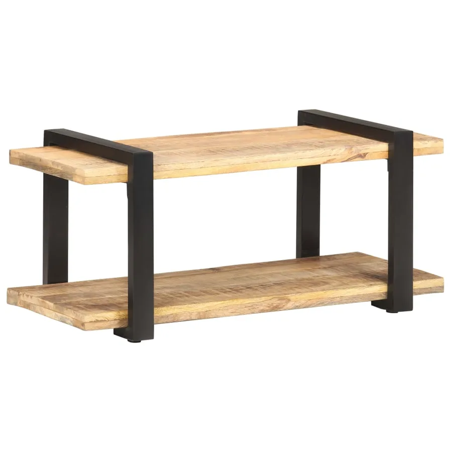 Meuble TV 90x40x40 cm Bois de manguier brut - 8