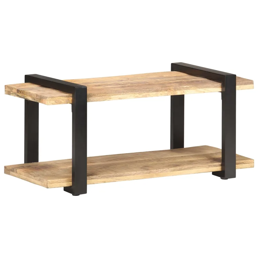 Meuble TV 90x40x40 cm Bois de manguier brut - 9