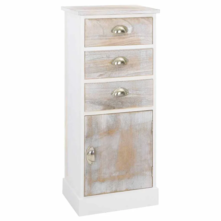Armoire latérale 38x28x86 cm Bois de Paulownia