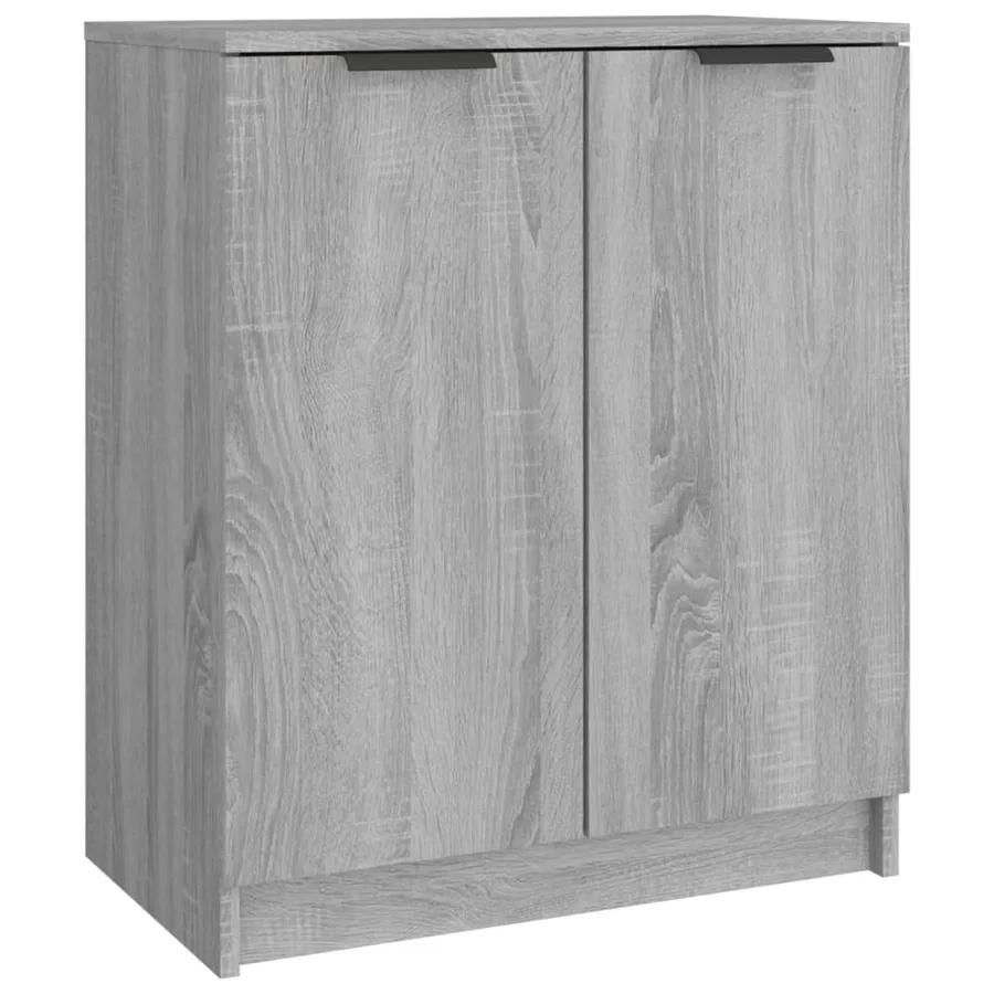 Meuble à chaussures Sonoma gris 59x35x70 cm Bois d'ingénierie - 2