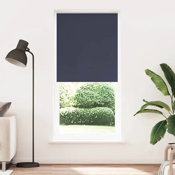 Store enrouleur occultant 124,4 x 230 cm, largeur du tissu 120 cm, coloris marine