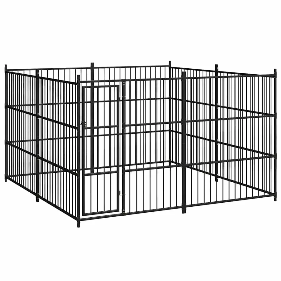 Chenil d'extérieur pour chiens 300 x 300 x 185 cm - 2