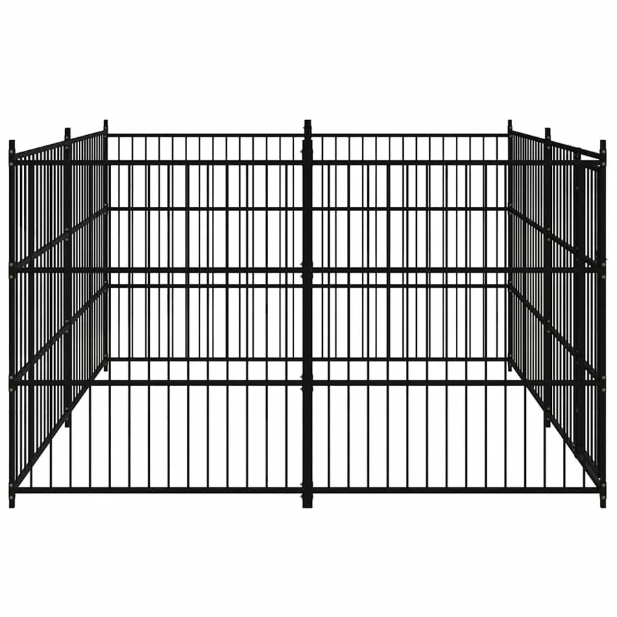 Chenil d'extérieur pour chiens 300 x 300 x 185 cm - 4
