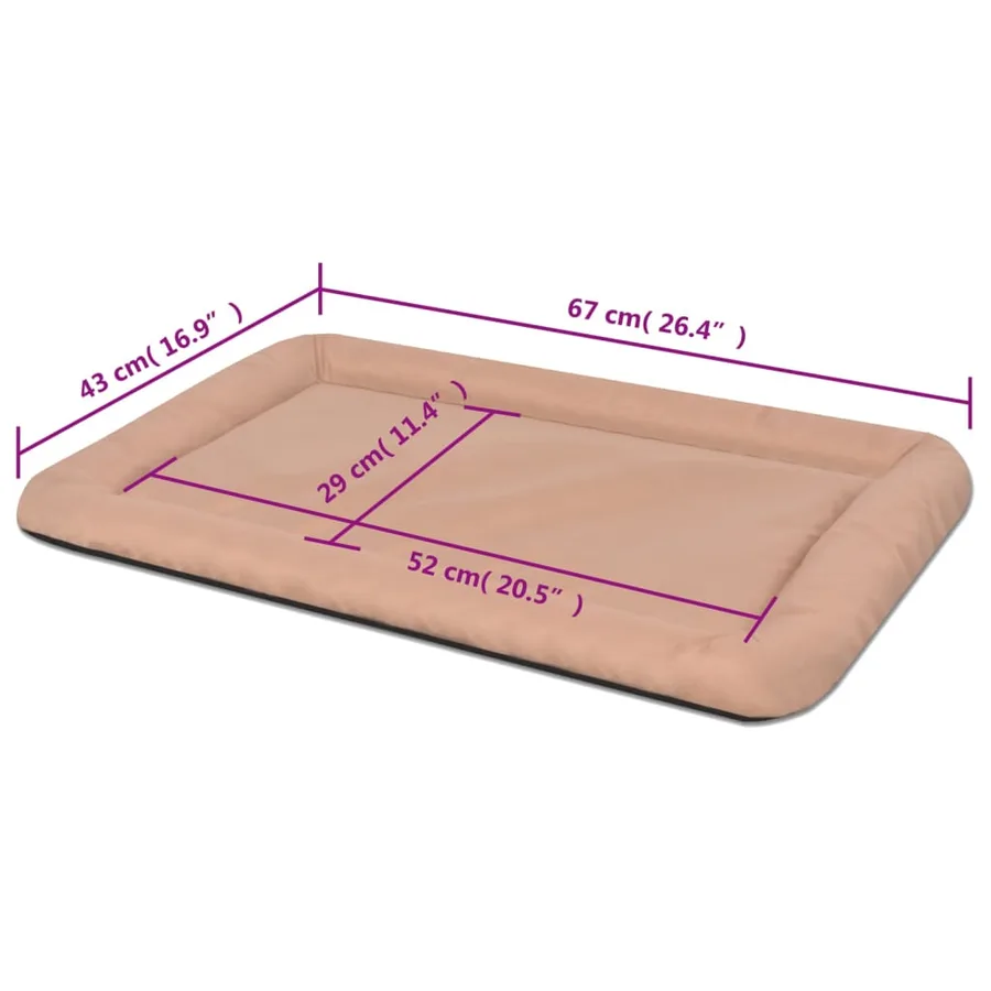 Matelas pour chiens Taille L Beige - 5