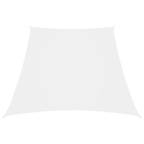 Voile de parasol Tissu Oxford trapèze 2/4x3 m Blanc