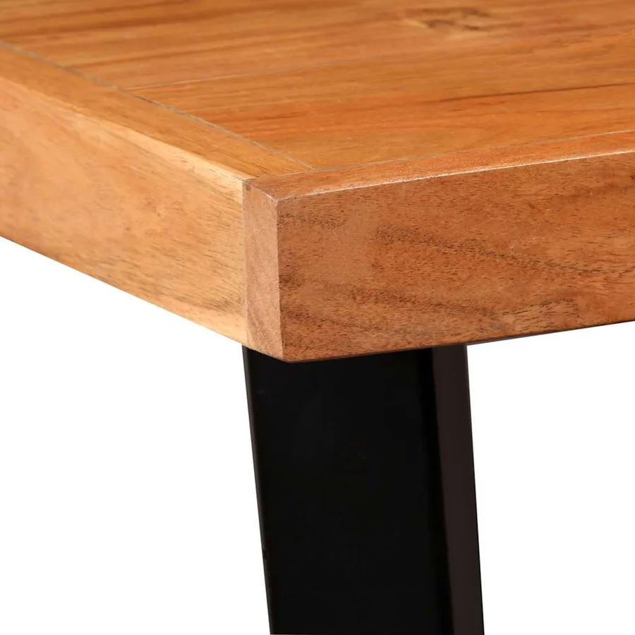 Table de bar Bois massif d'acacia 60x60x107 cm - 5
