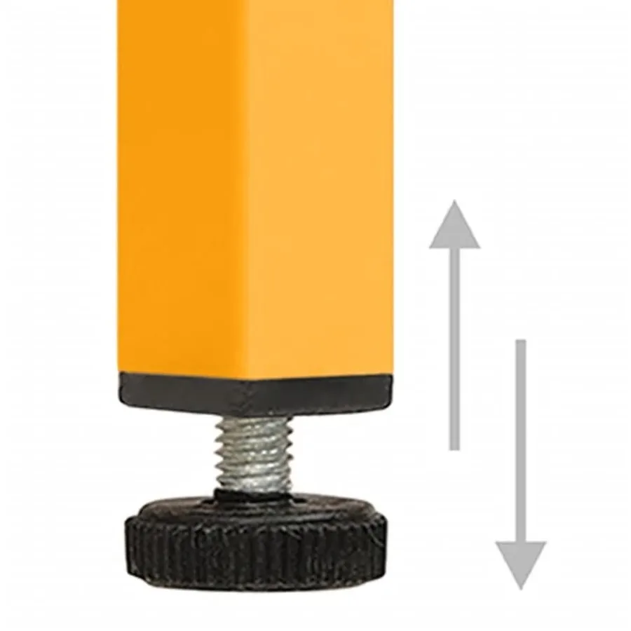 Meuble TV Jaune moutarde 105x35x50 cm Acier - 9