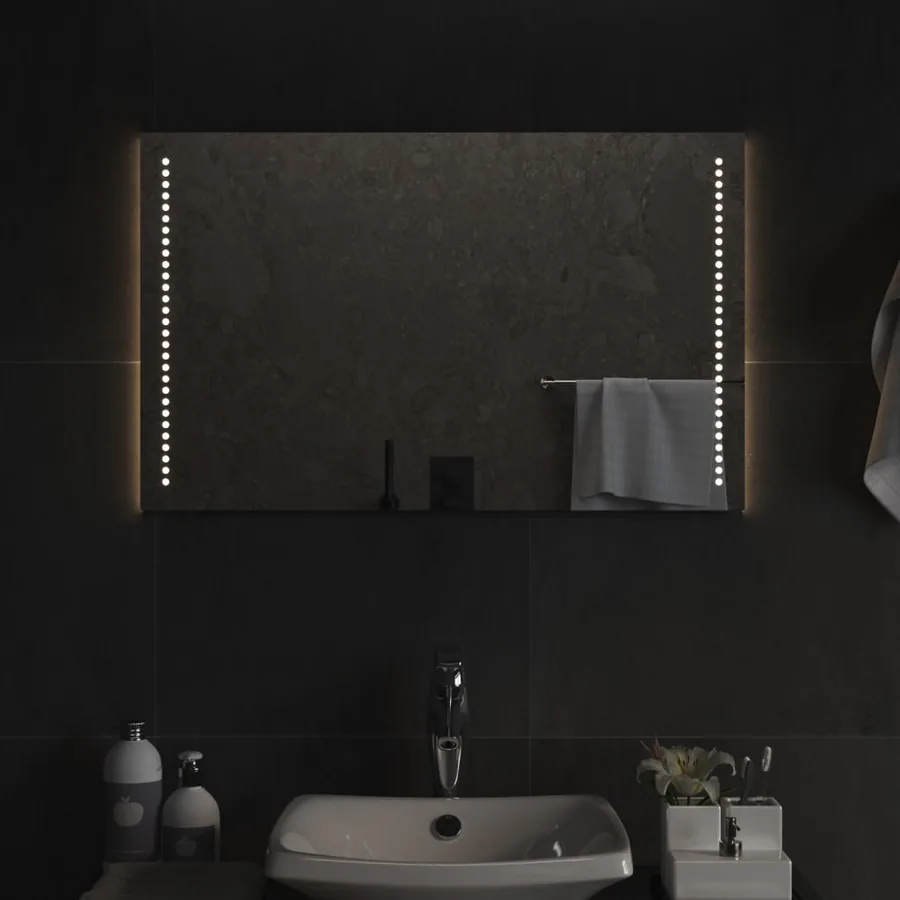 Miroir de salle de bain à LED 50x80 cm