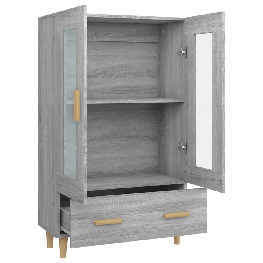 Buffet Sonoma gris 70x31x115 cm Bois d'ingénierie - 6