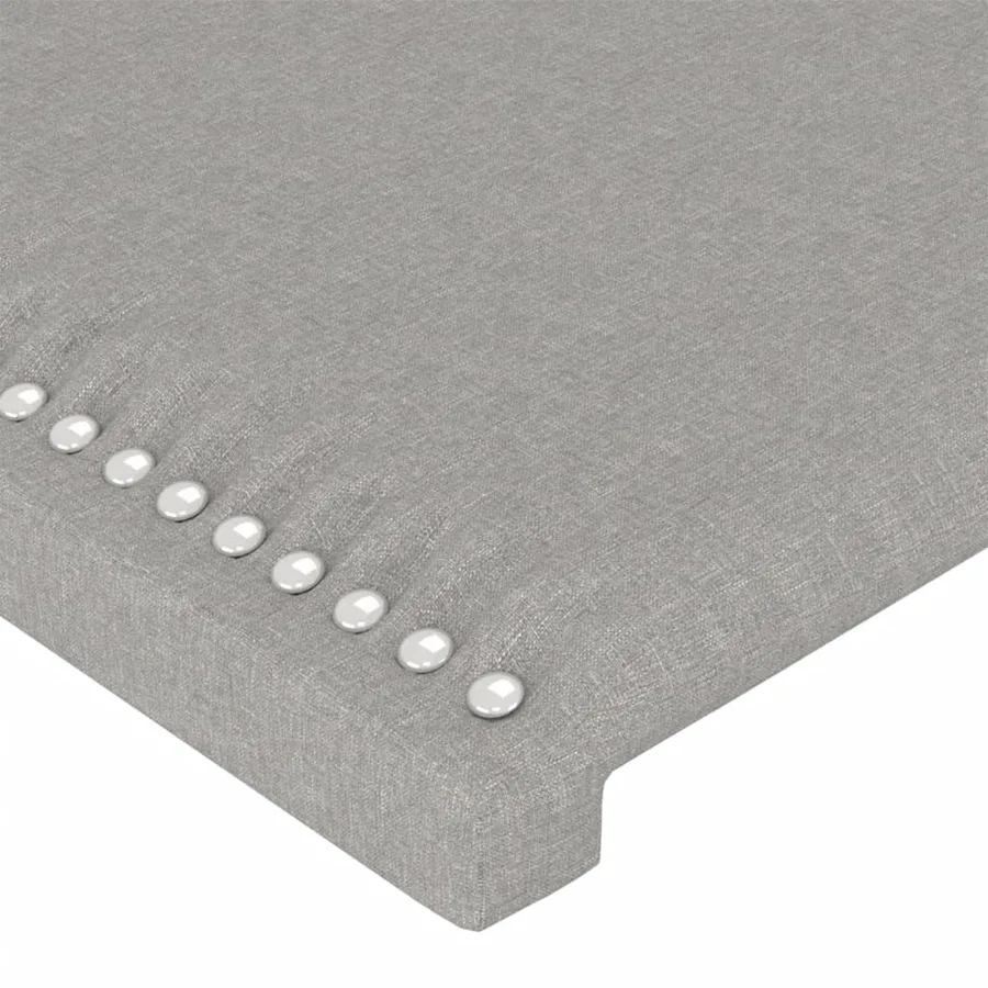 Tête de lit à LED Gris clair 90x5x118/128 cm Tissu - 5