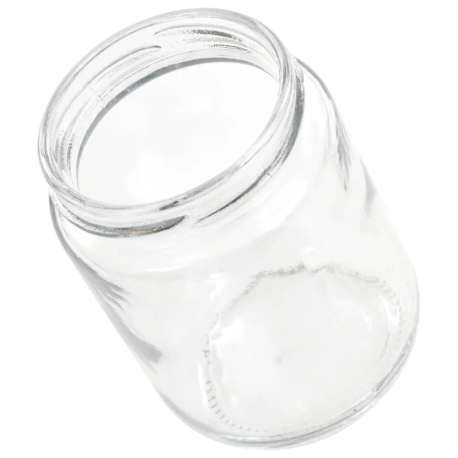Pots à confiture avec couvercle rouge 96 pcs Verre 230 ml - 6