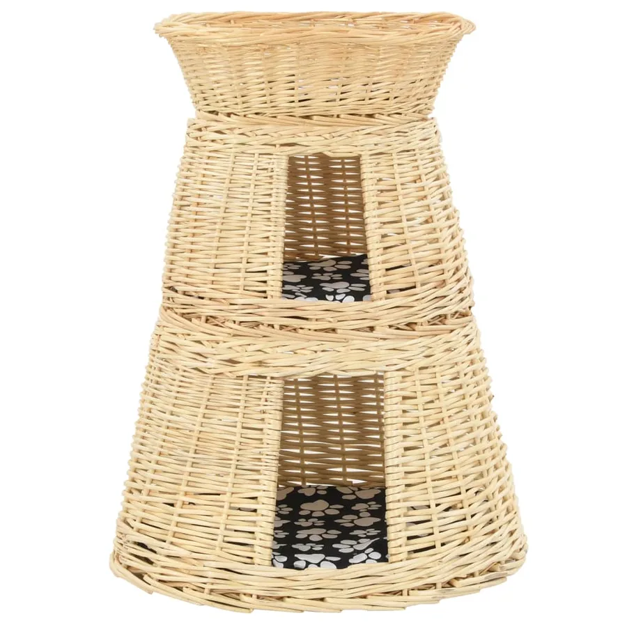 Ensemble de panier pour chats 3 pcs avec coussins 47x34x60 cm - 3