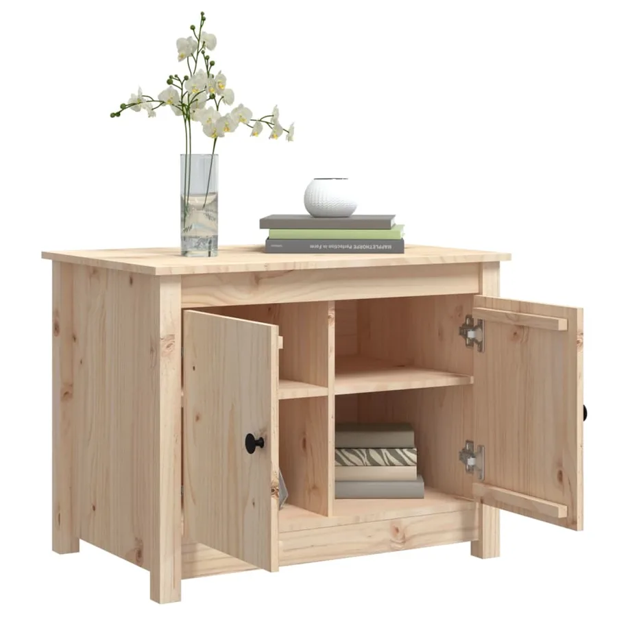 Table basse 71x49x55 cm Bois massif de pin - 5