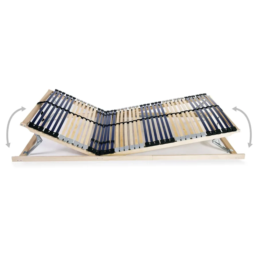 Sommier à lattes sans matelas avec 42 lattes 7 zones 100x200 cm - 4