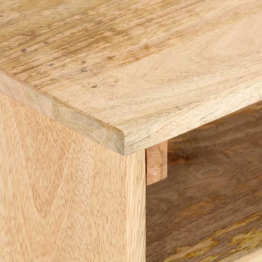 Meuble TV 140x30x50 cm Bois de manguier massif - 5