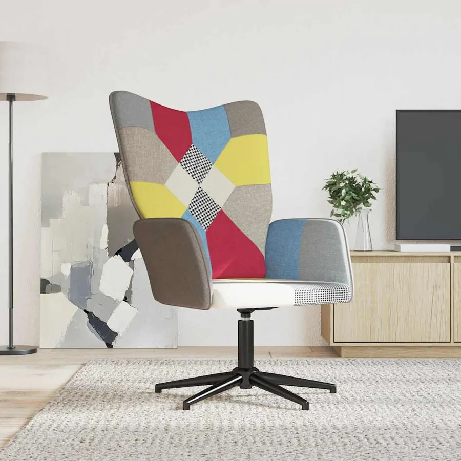 Chaise de relaxation Patchwork Tissu