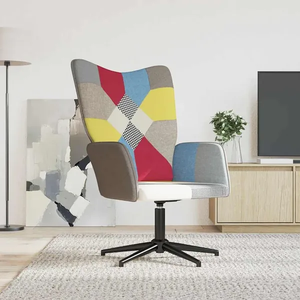 Chaise de relaxation Patchwork Tissu