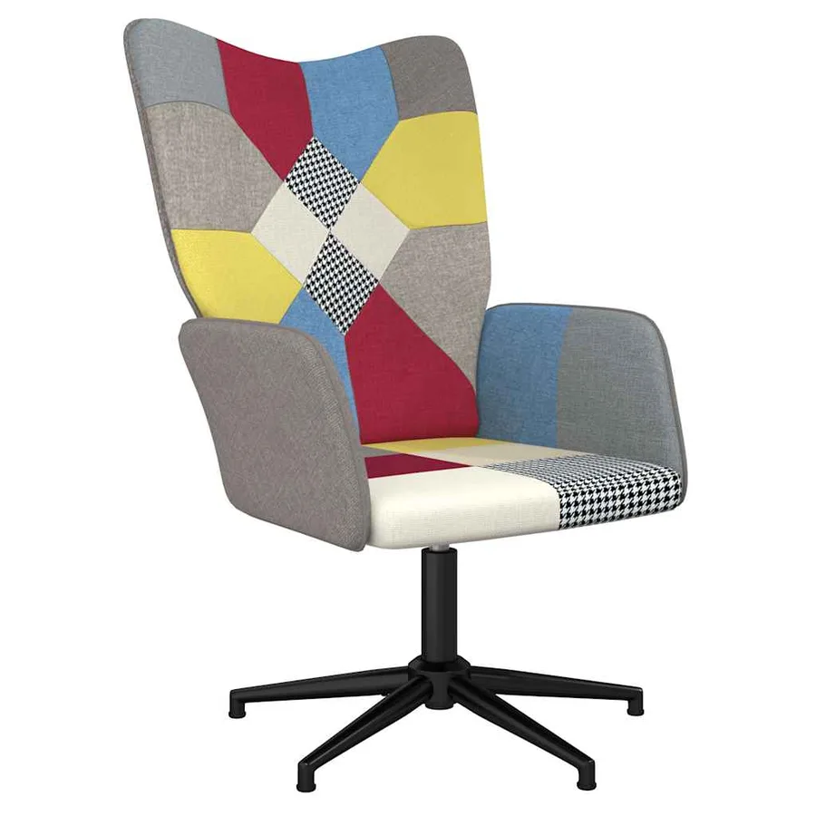 Chaise de relaxation Patchwork Tissu - 2