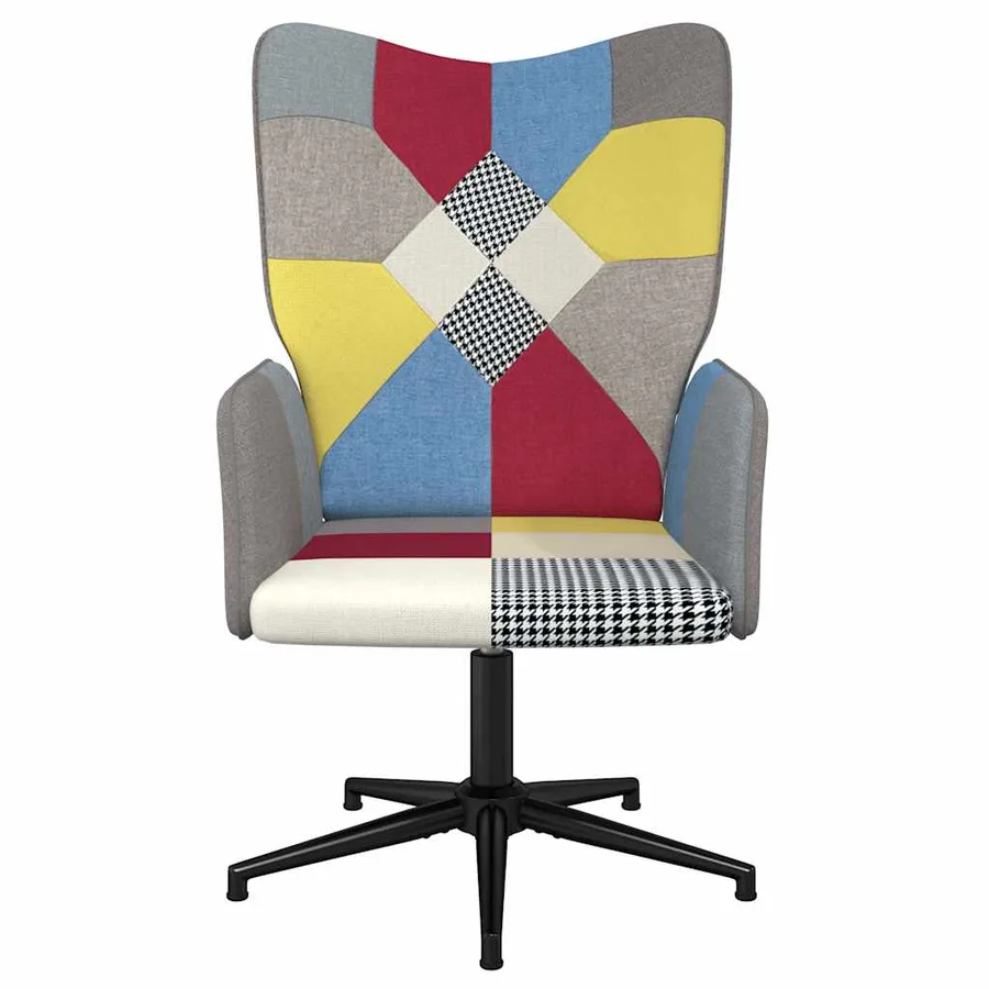 Chaise de relaxation Patchwork Tissu - 3
