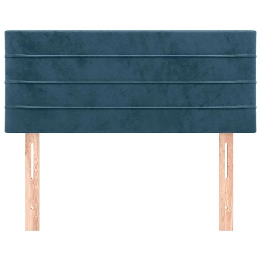 Tête de lit Bleu foncé 90x5x78/88 cm Velours - 3