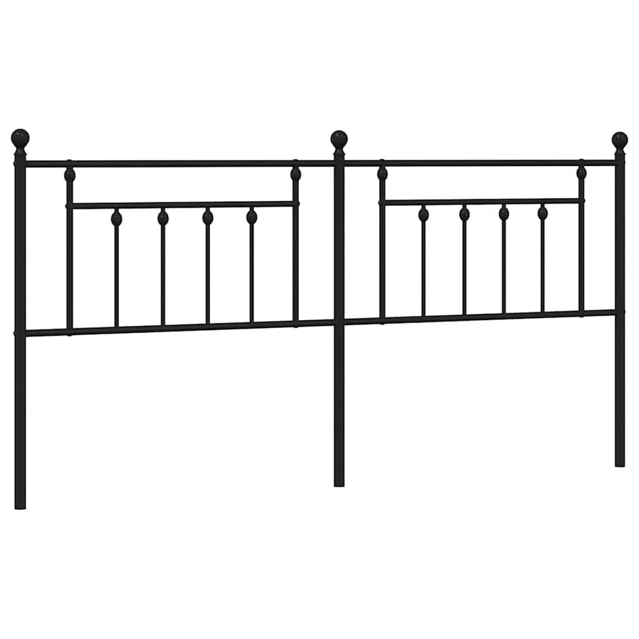 Tête de lit de remplacement métal noir 200 cm - 2