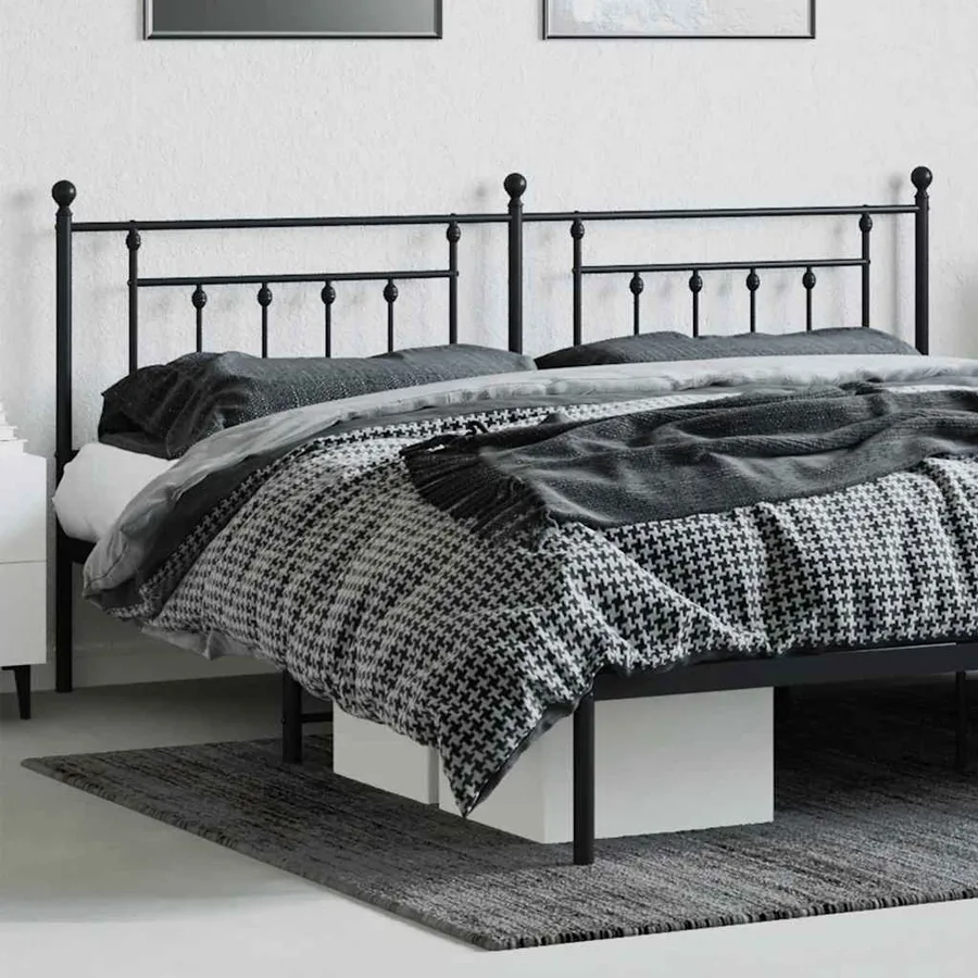 Tête de lit de remplacement métal noir 200 cm - 3