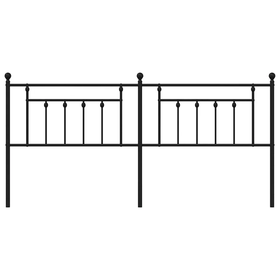 Tête de lit de remplacement métal noir 200 cm - 4