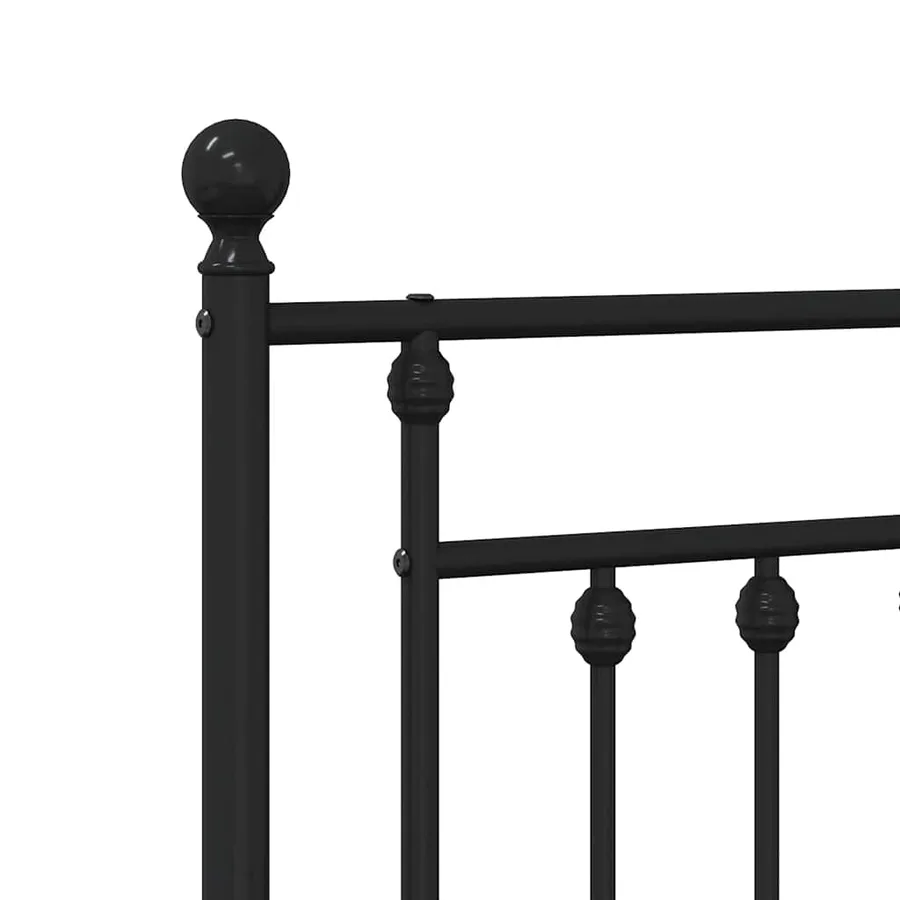 Tête de lit de remplacement métal noir 200 cm - 6
