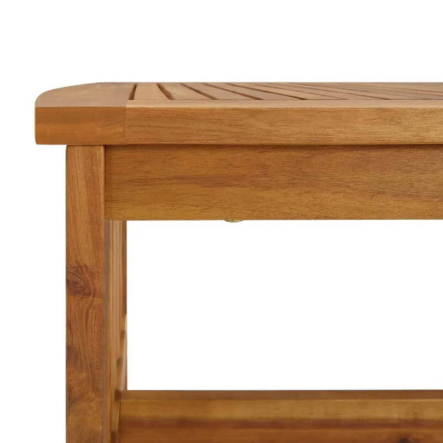 Salon de jardin 4 pcs Bois d'acacia solide - 7