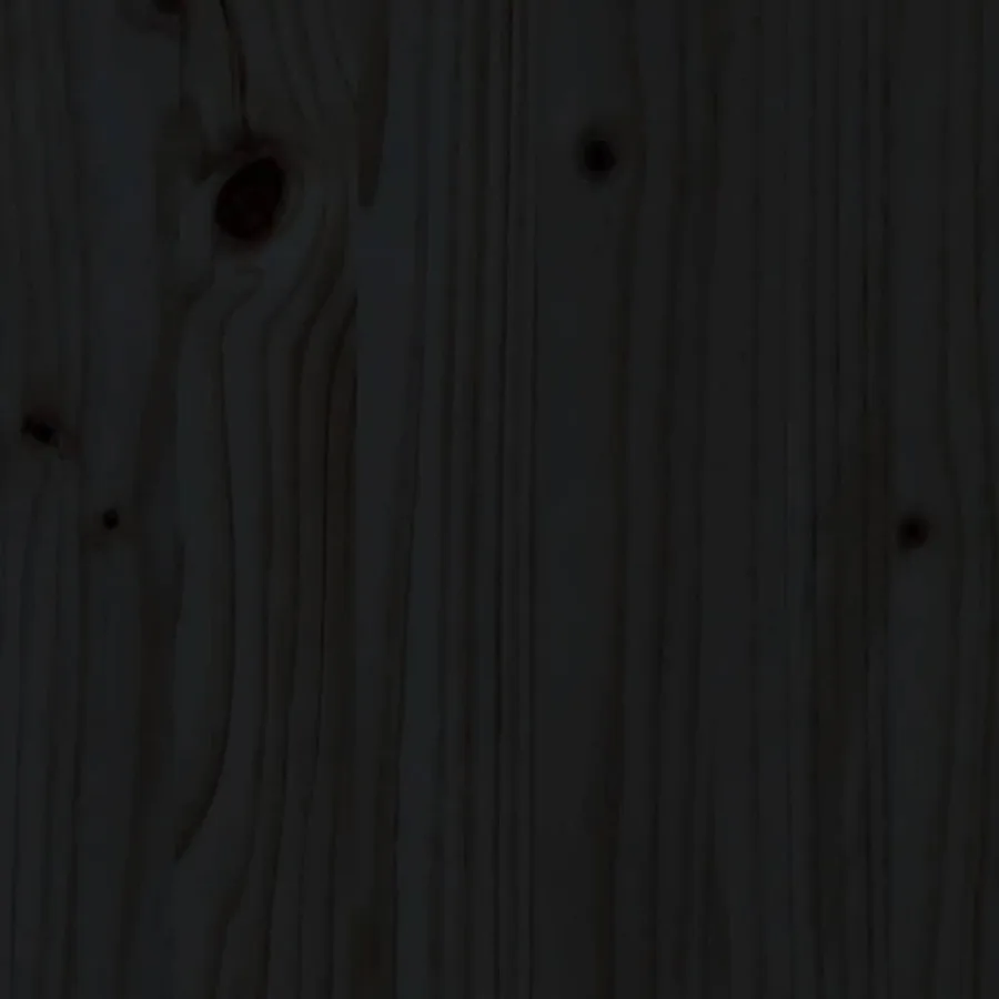 Tête de lit Noir 146x4x100 cm Bois massif de pin - 8