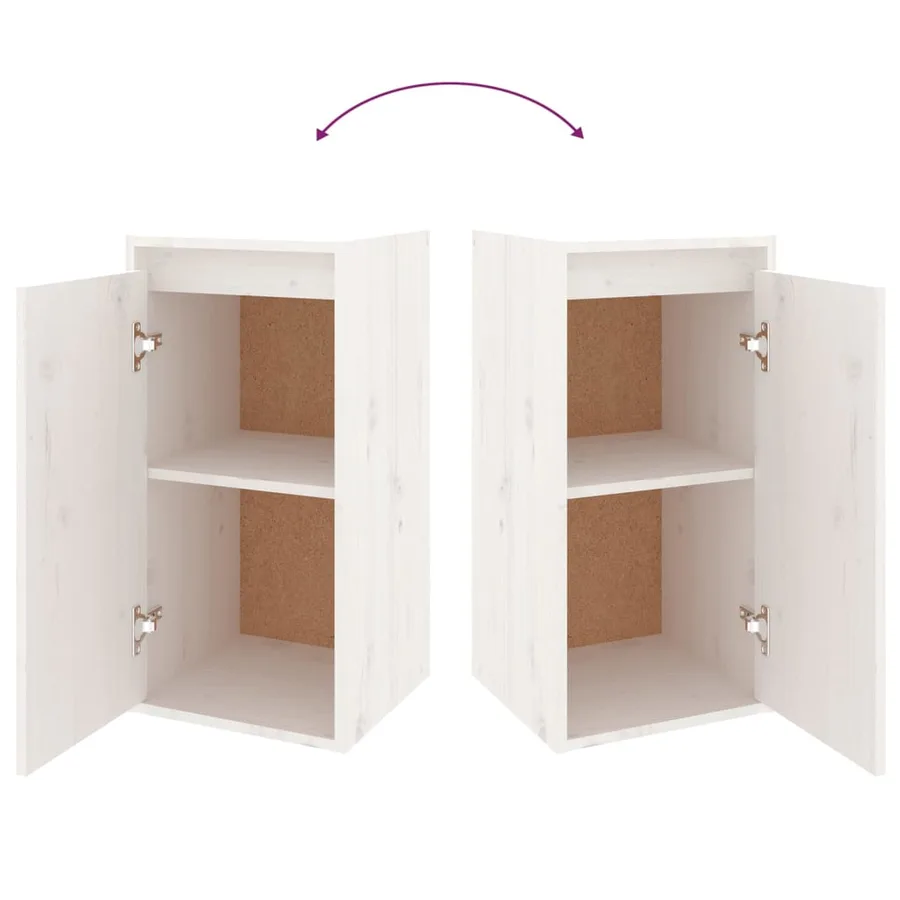 Meubles TV 6 pcs Blanc Bois massif de pin - 10