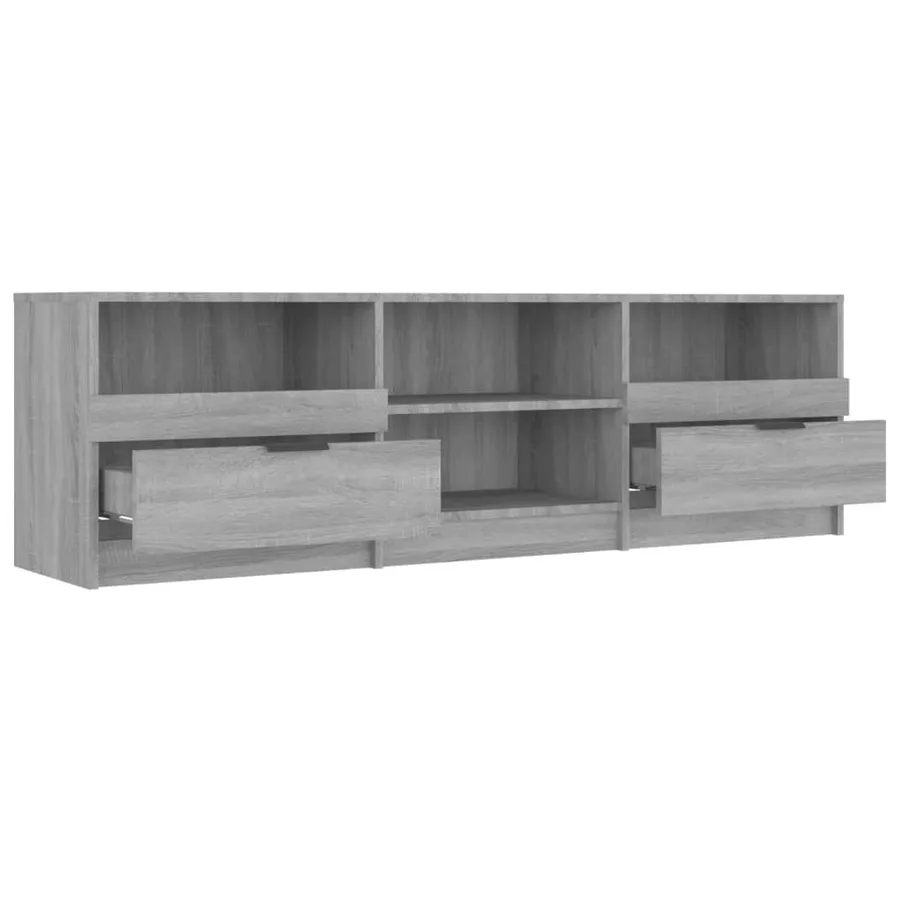 Meuble TV Sonoma gris 150x33,5x45 cm Bois d'ingénierie - 5