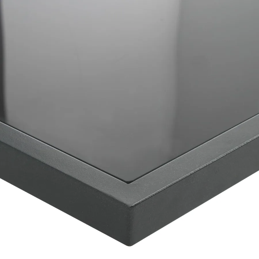 Ensemble à manger d'extérieur 7pcs coussins résine tressée noir - 6