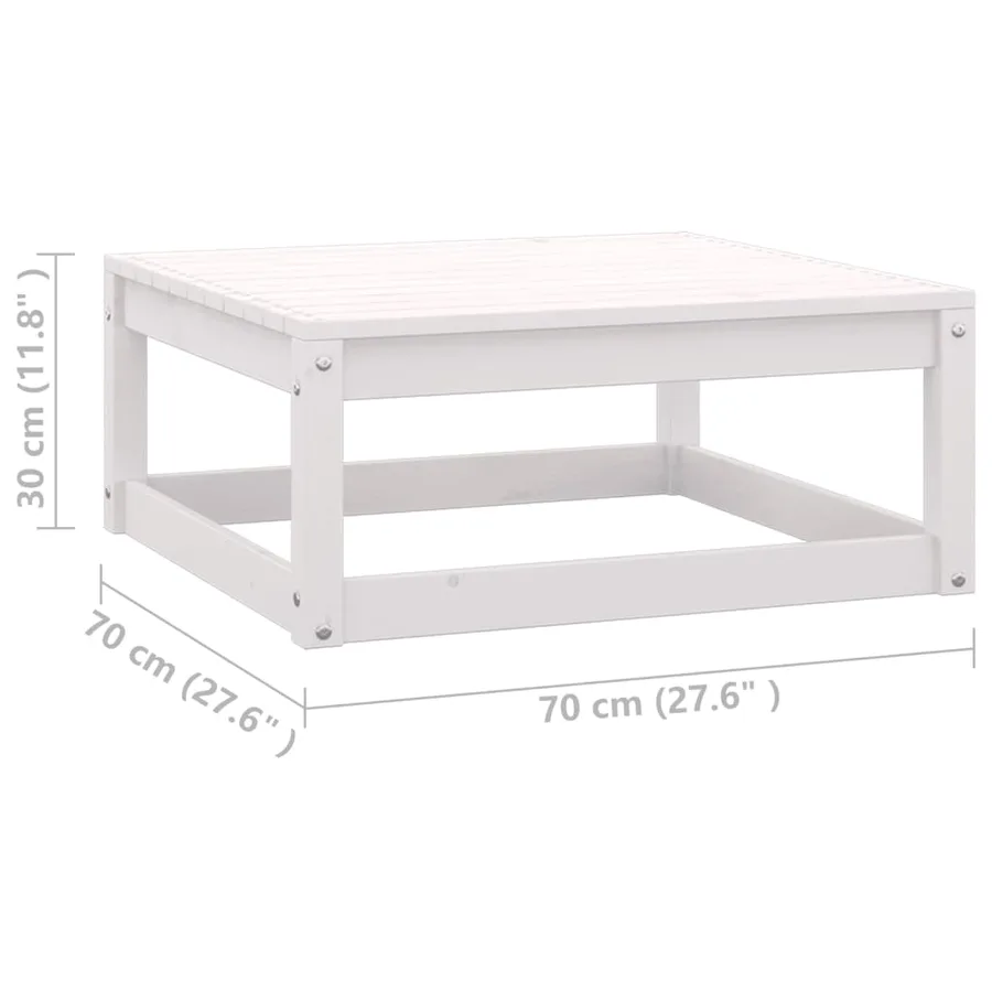 Salon de jardin 5 pcs avec coussins Bois de pin massif - 10