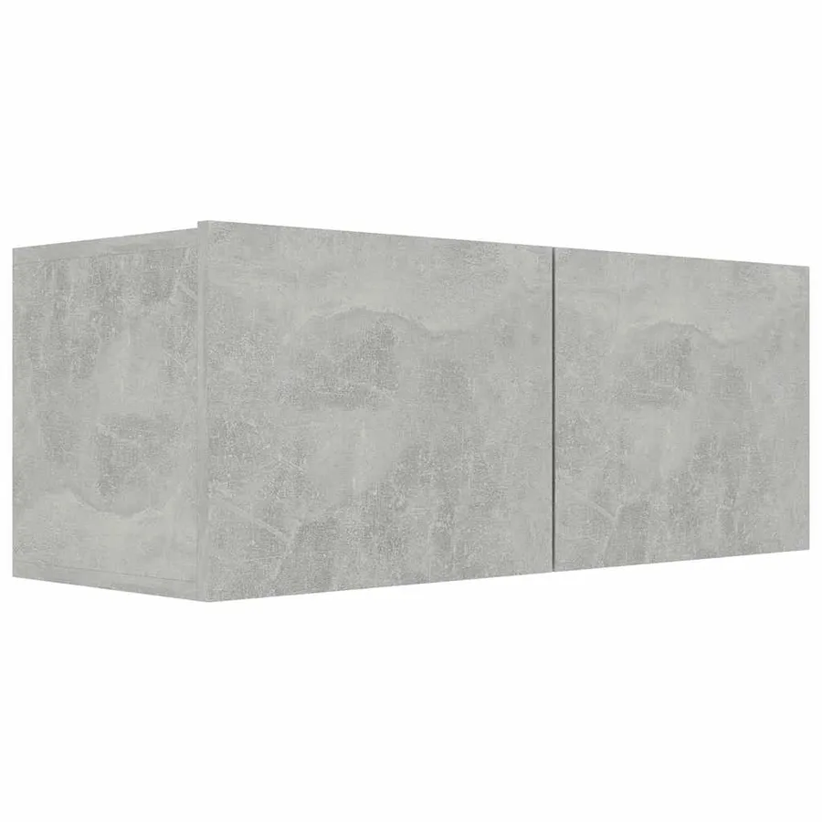 Ensemble de meubles TV 6 pcs Gris béton Bois d'ingénierie - 5