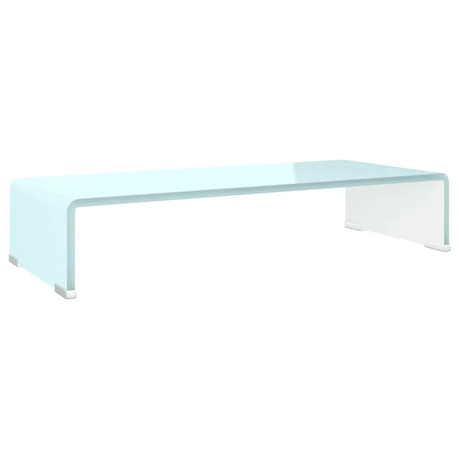 Meuble TV/Support pour moniteur 60x25x11 cm verre vert - 2