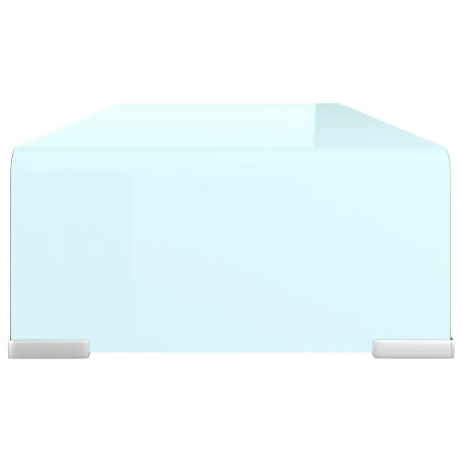 Meuble TV/Support pour moniteur 60x25x11 cm verre vert - 4