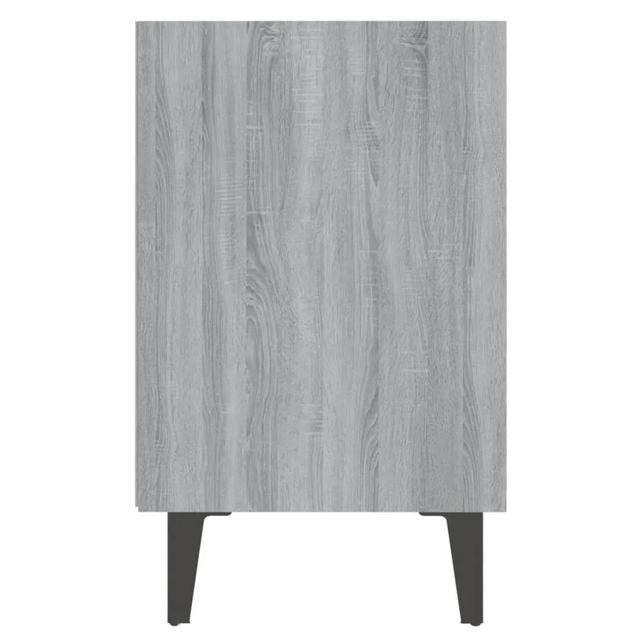 Table de chevet avec pieds en métal Sonoma gris 40x30x50 cm - 5