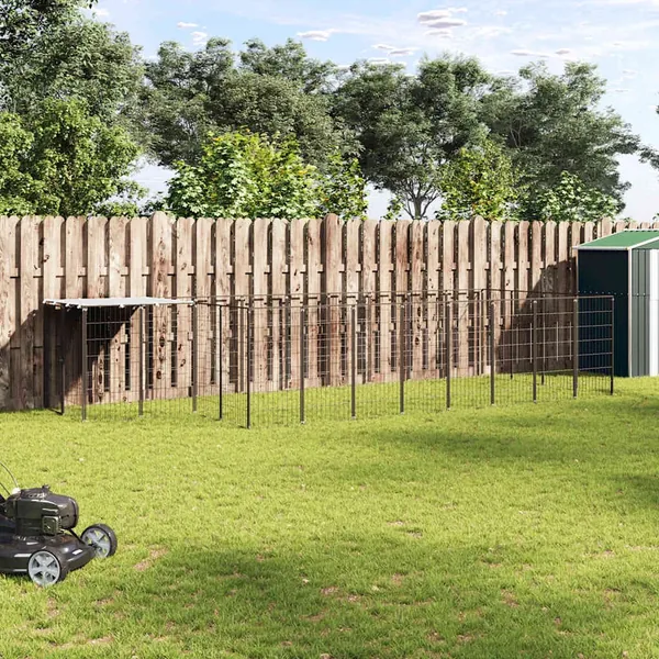 Chenil Noir 10,89 m² Acier
