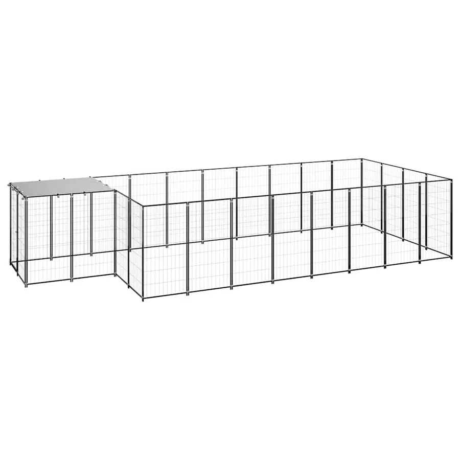 Chenil Noir 10,89 m² Acier - 2