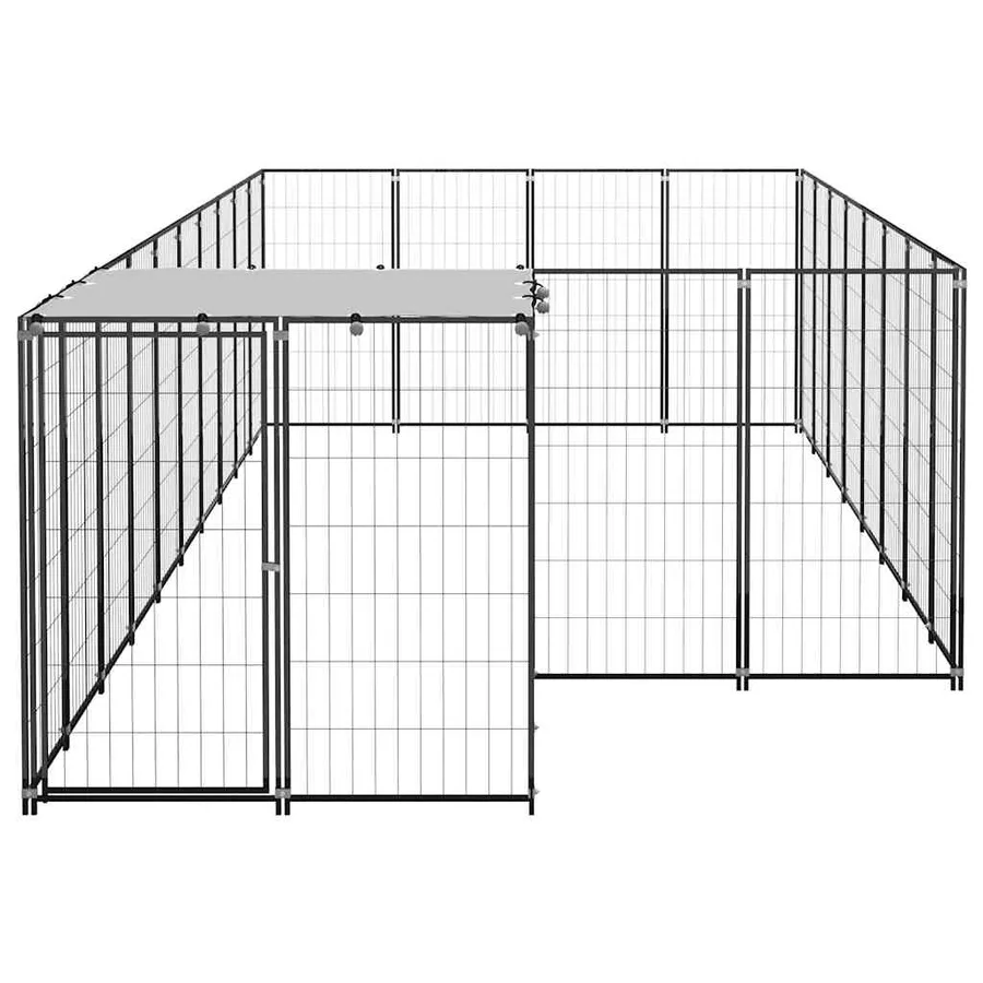 Chenil Noir 10,89 m² Acier - 4