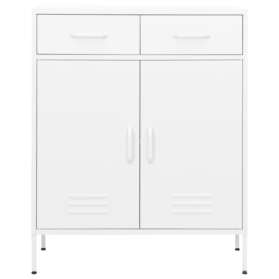 Armoire de rangement Blanc 80x35x101,5 cm Acier - 2