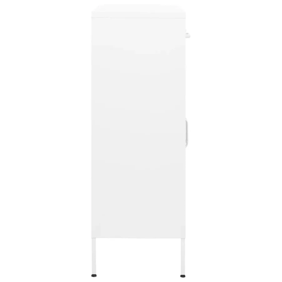 Armoire de rangement Blanc 80x35x101,5 cm Acier - 3
