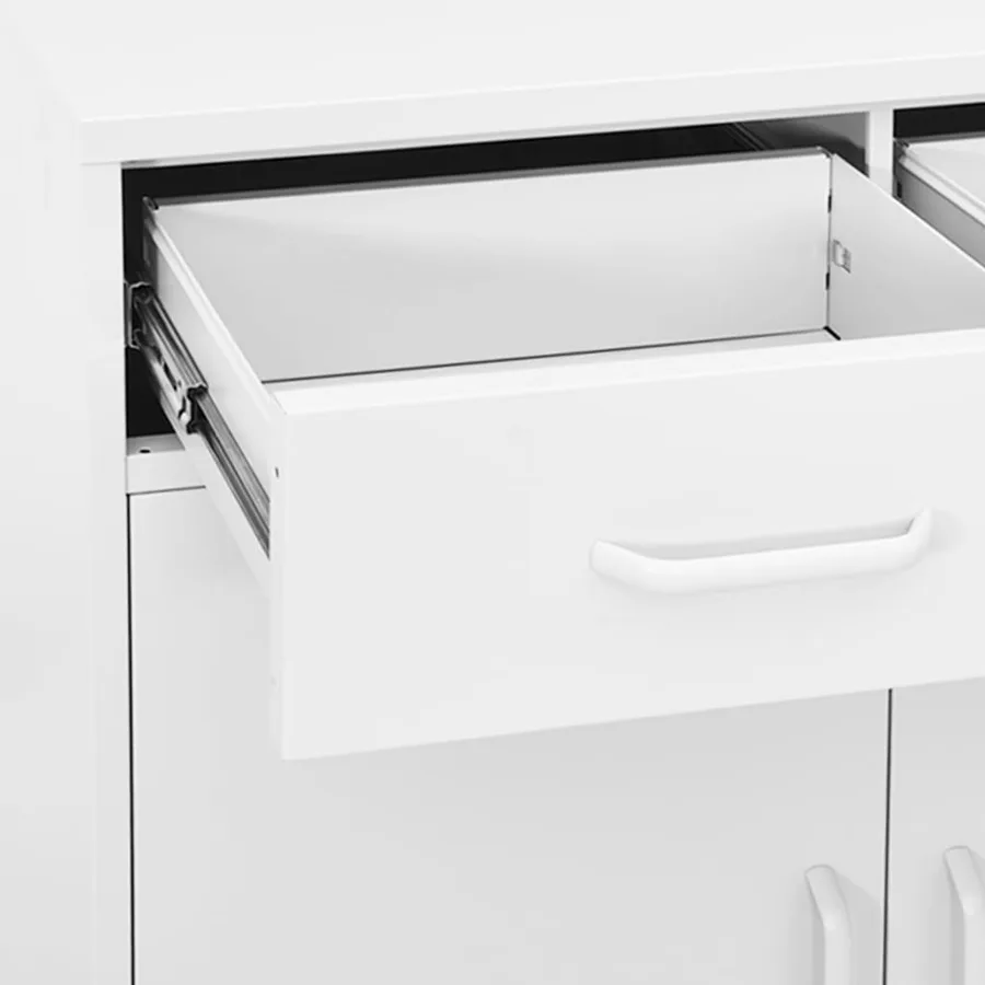 Armoire de rangement Blanc 80x35x101,5 cm Acier - 6