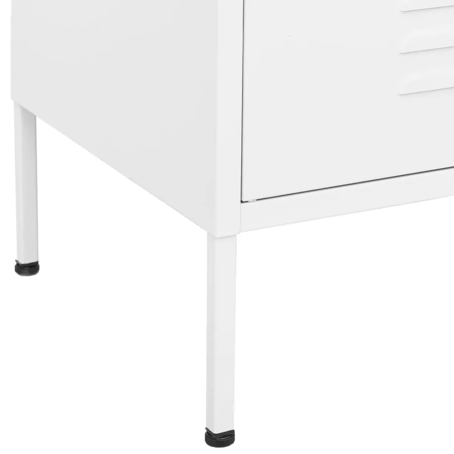 Armoire de rangement Blanc 80x35x101,5 cm Acier - 9